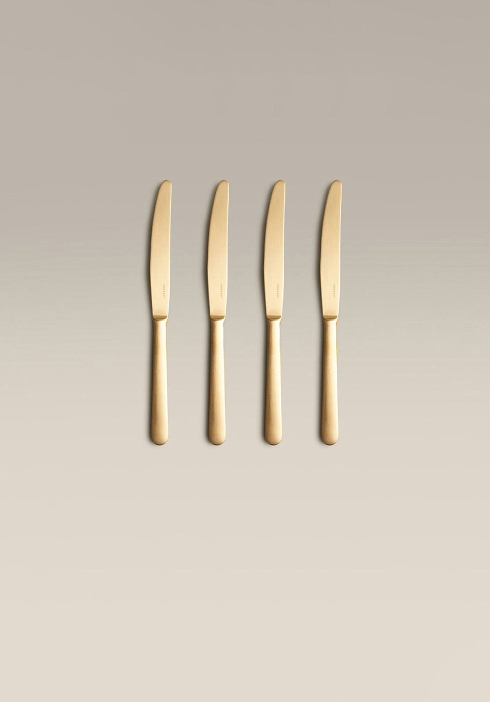 Classic Stainless Steel Knife Set, side profile