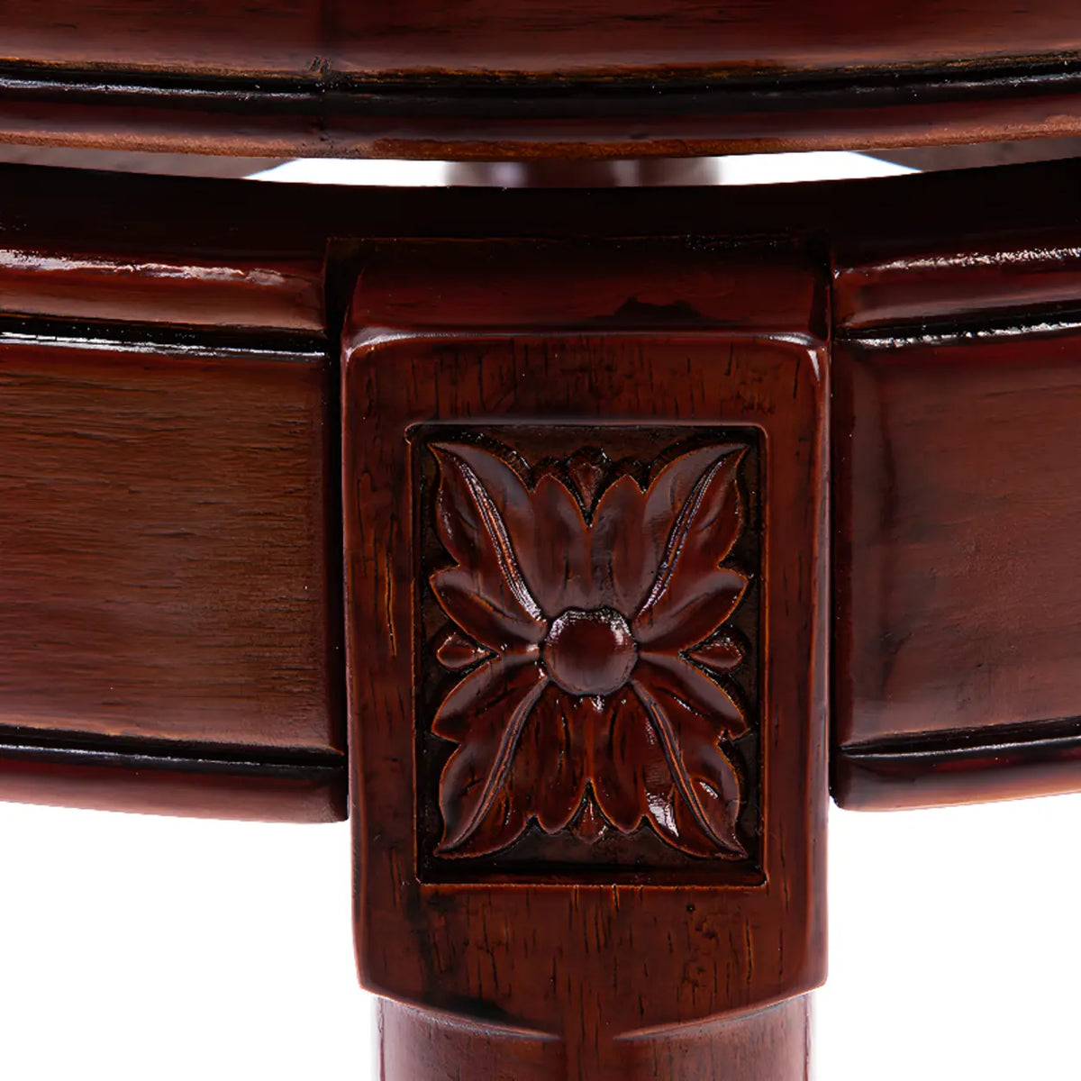 Cow Leather Wingback Swivel Wood Bar Stool with Nailhead Trim