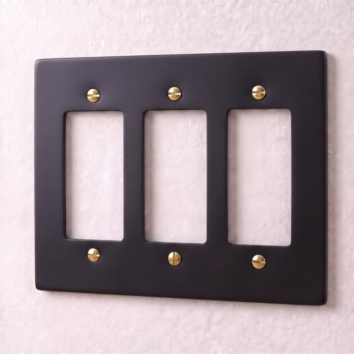 Brass Wall Plate (1-5 Gang)