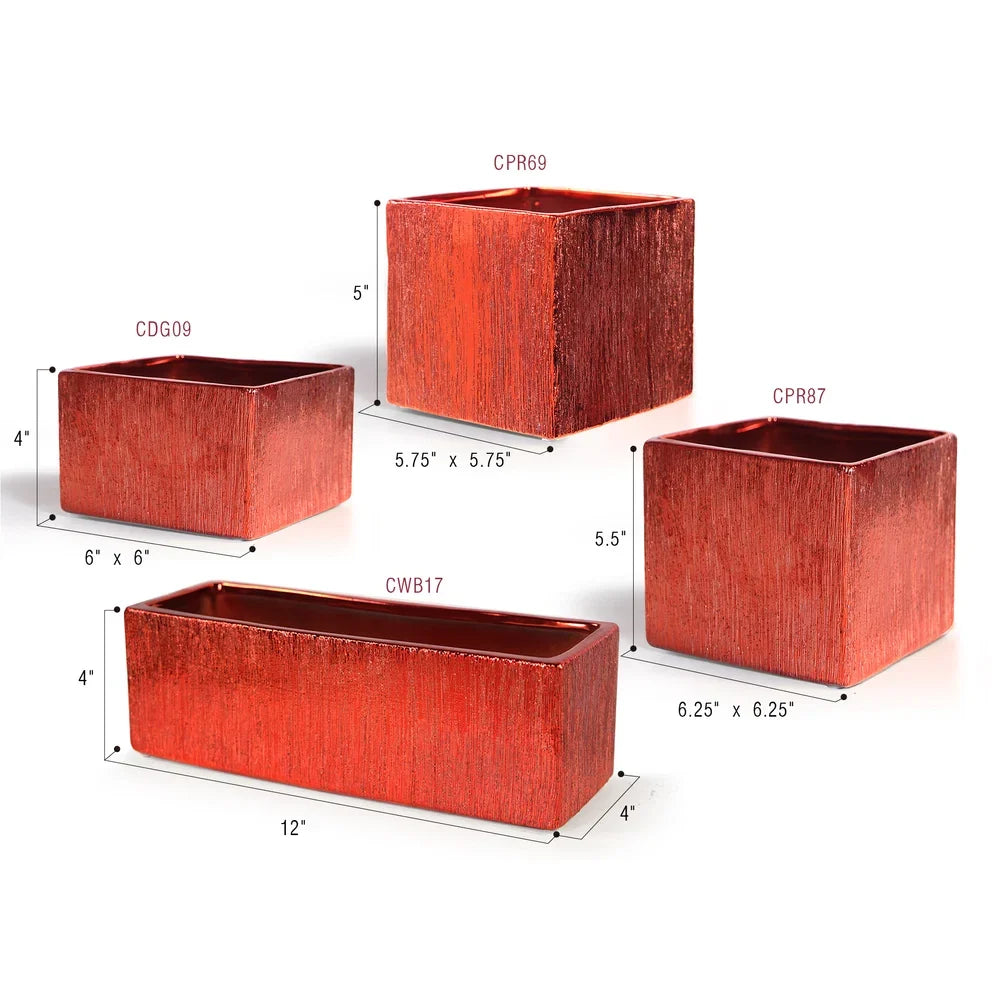 Etched Metallic Red Collection