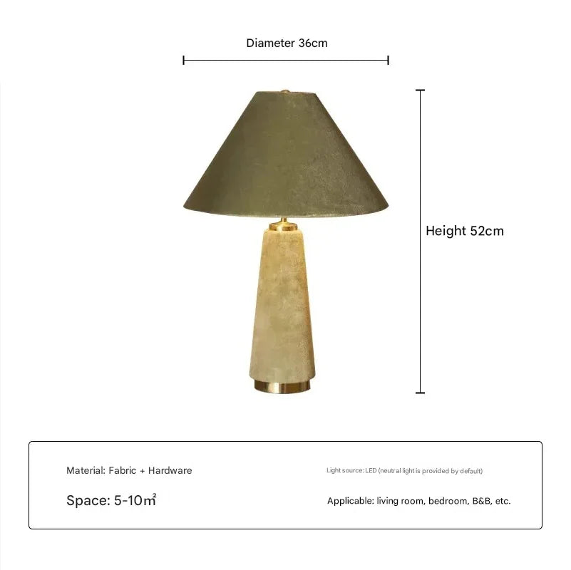 Marlann Velvet Table Lamp