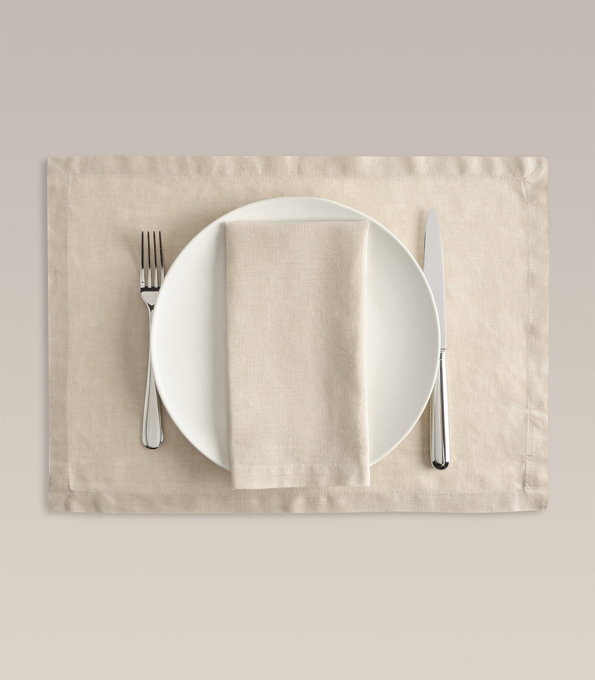 Everyday Linen Napkin and Placemat Set, folded detail