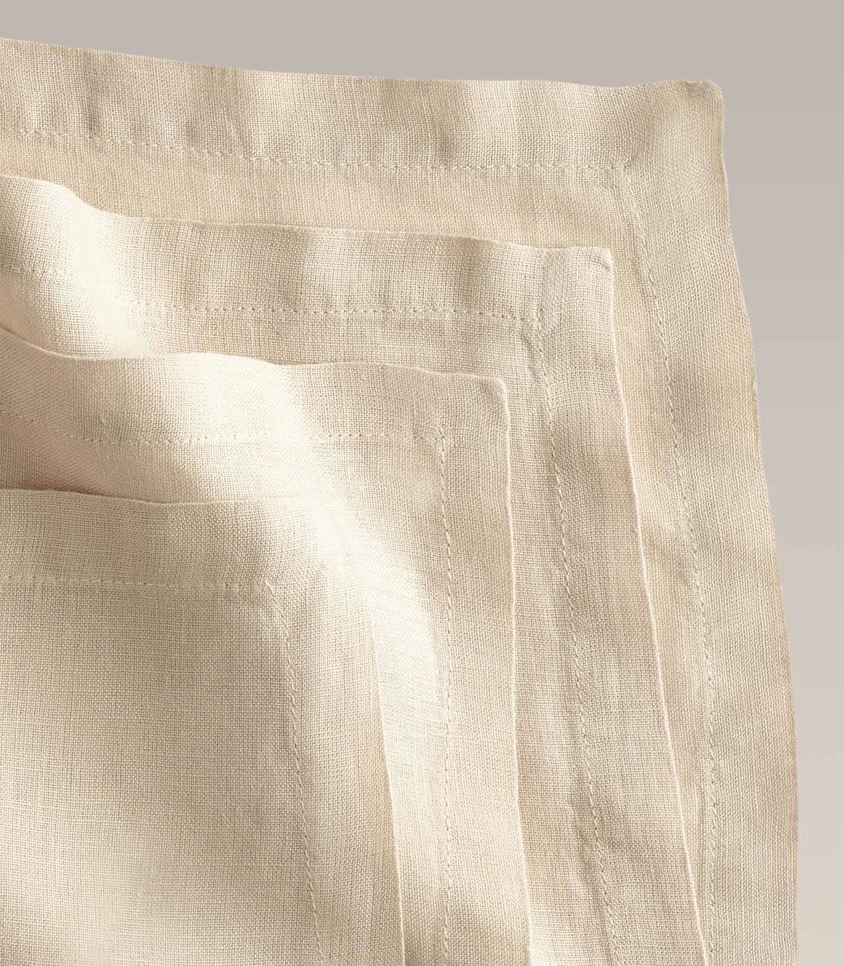 Everyday Linen Napkin Set, pile and pattern close up