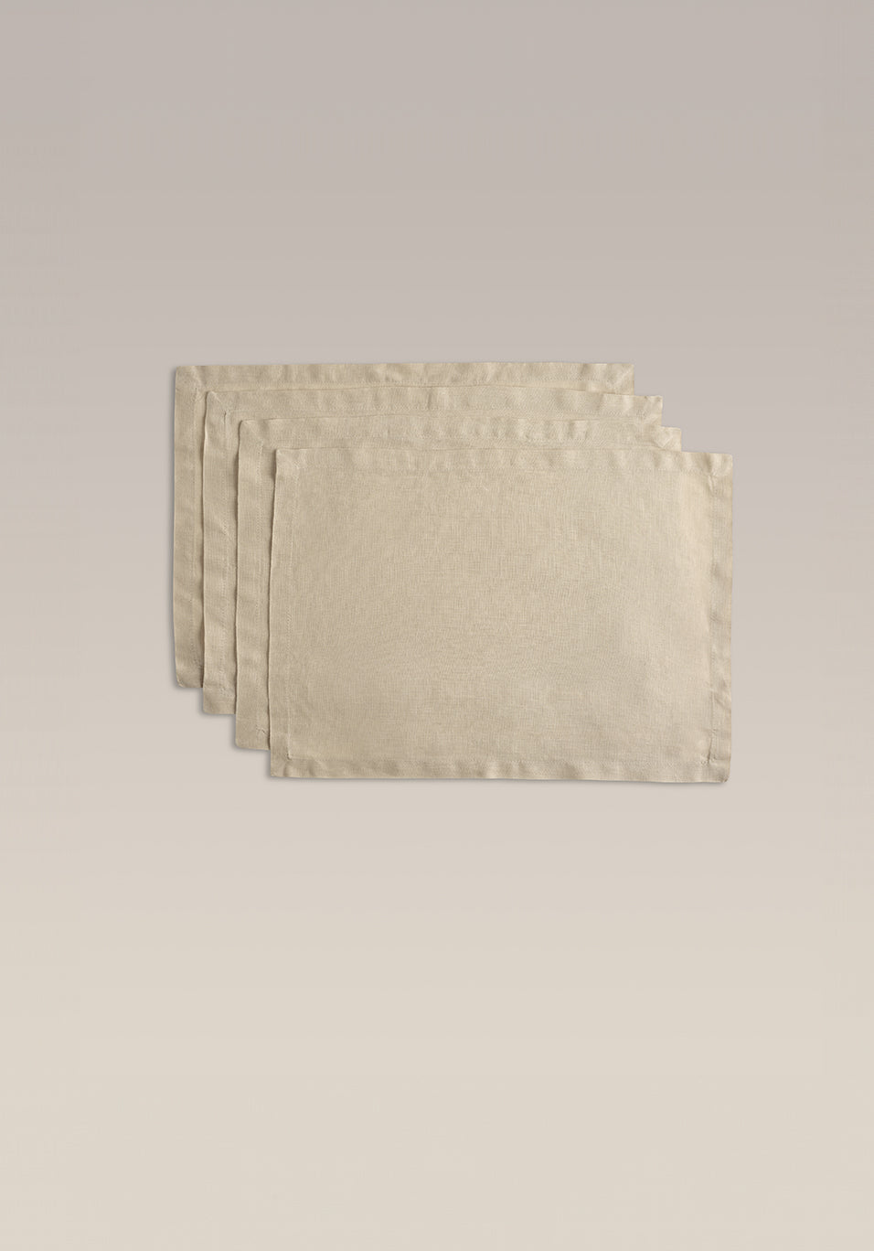 Everyday Linen Placemat Set, weave texture close up