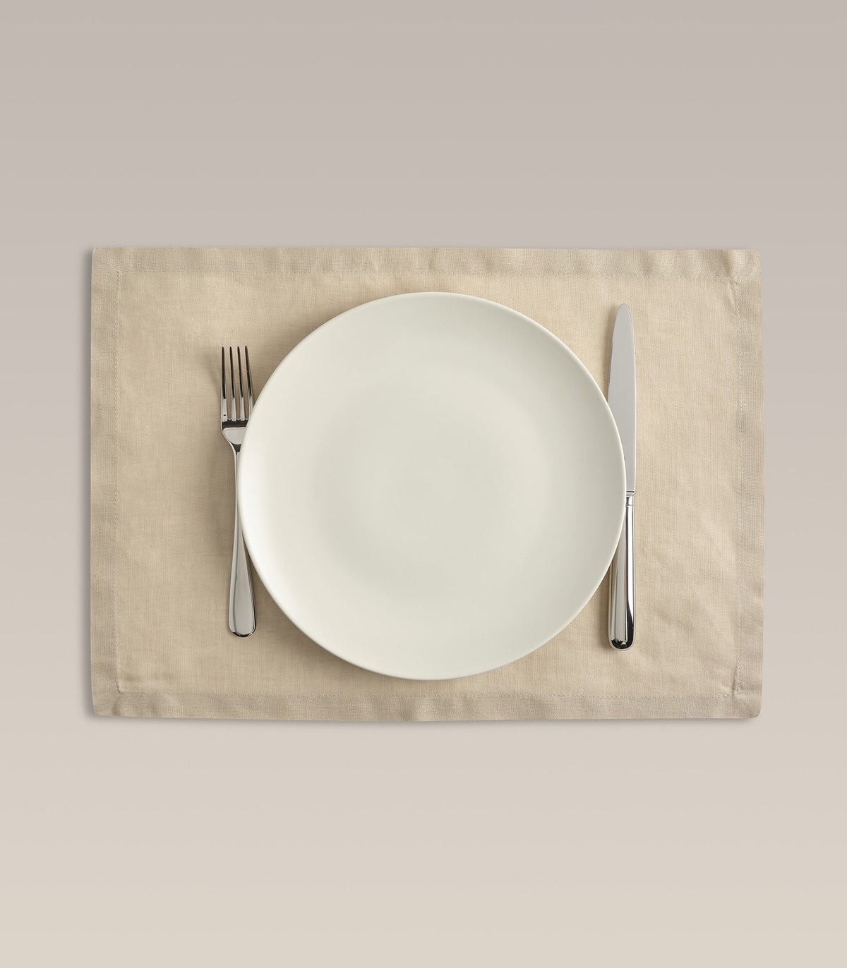 Everyday Linen Placemat Set, pile and pattern close up