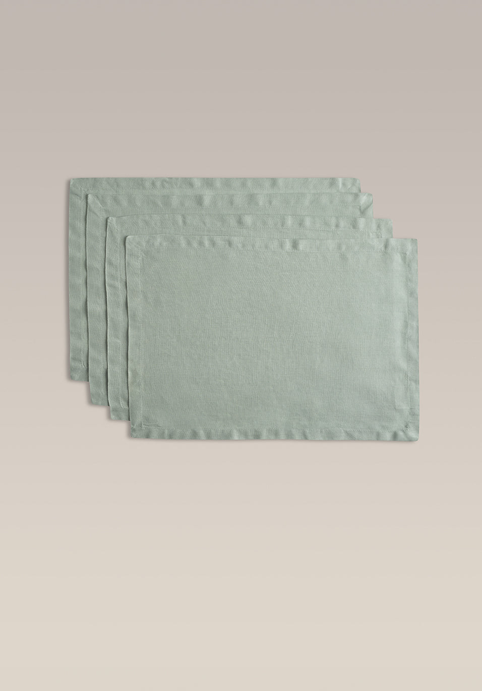 Everyday Linen Placemat Set, full view from above