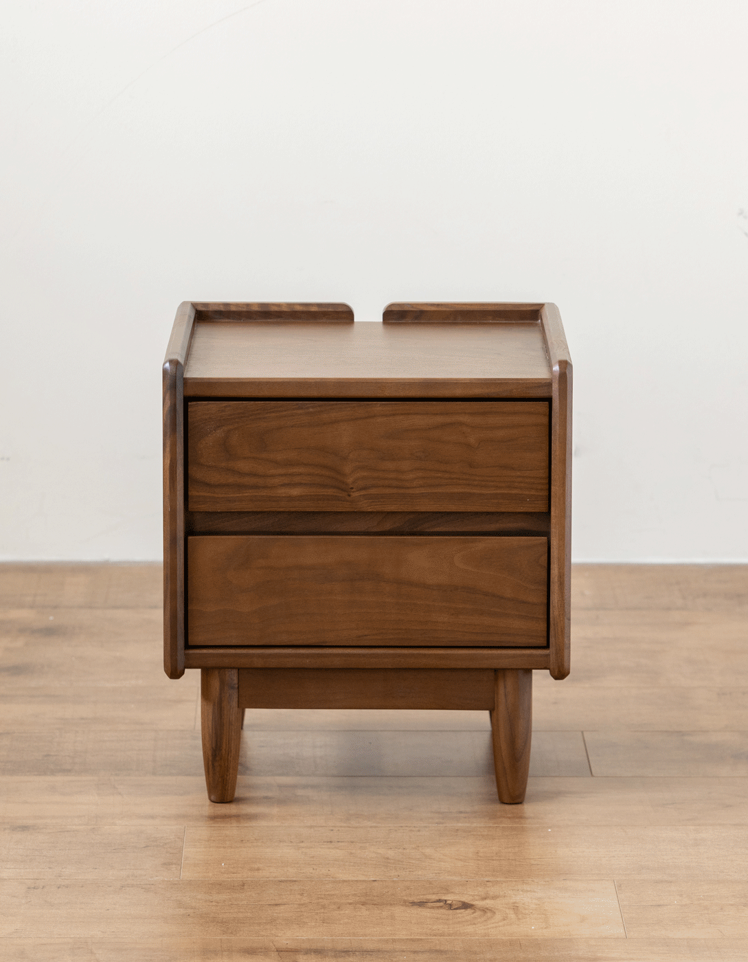 Japandi Walnut Wood Side Table VISTA