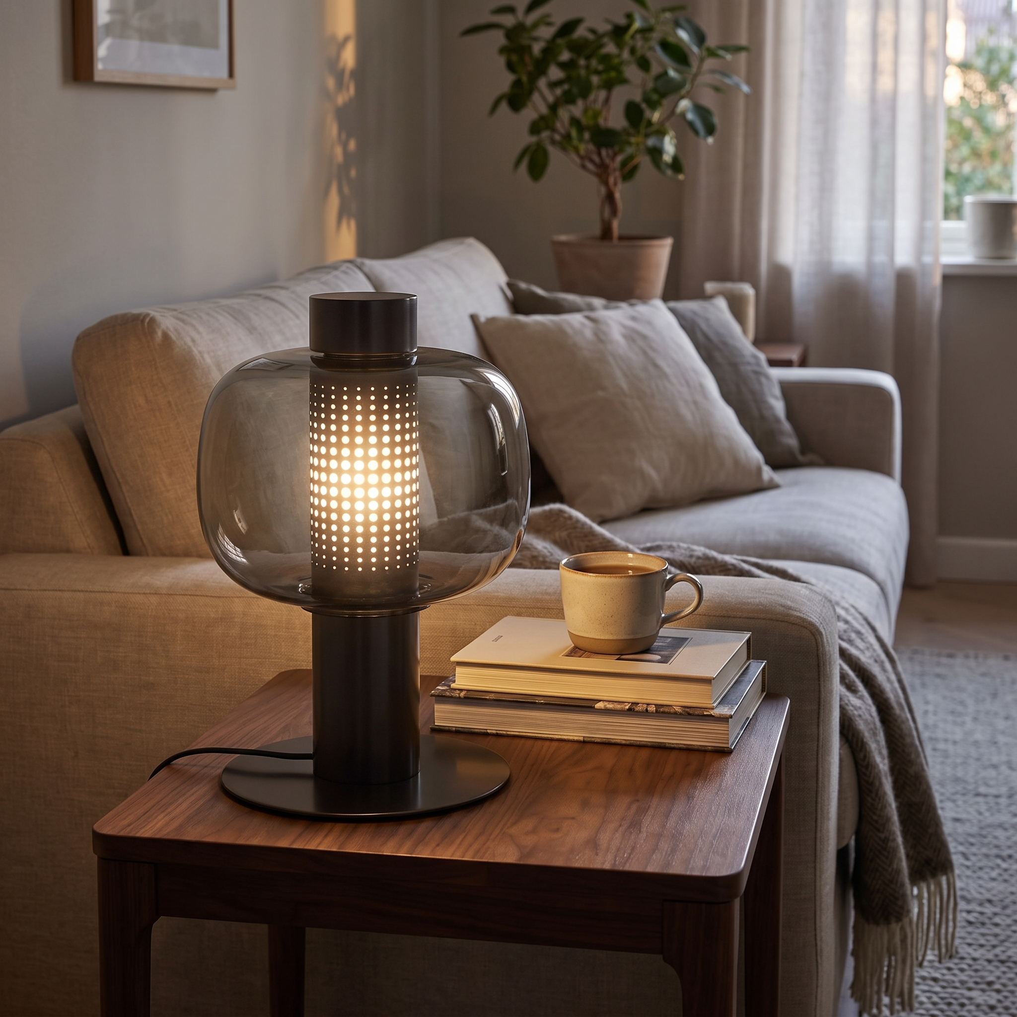 Sofia Glass Table Lamp