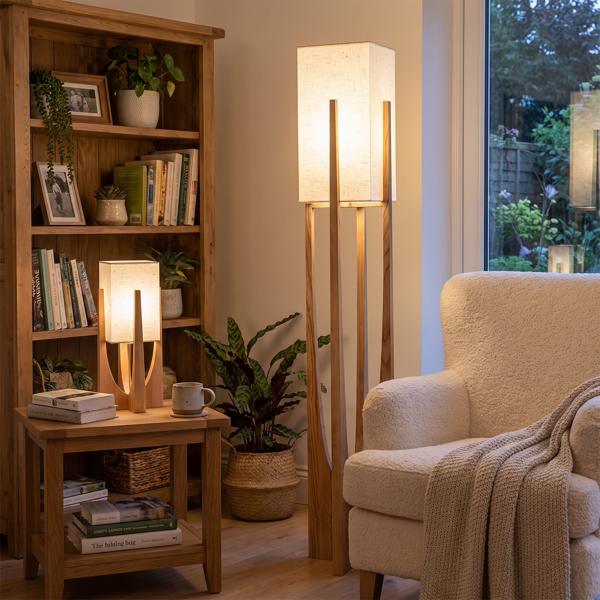 Takashido Table & Floor Lamp