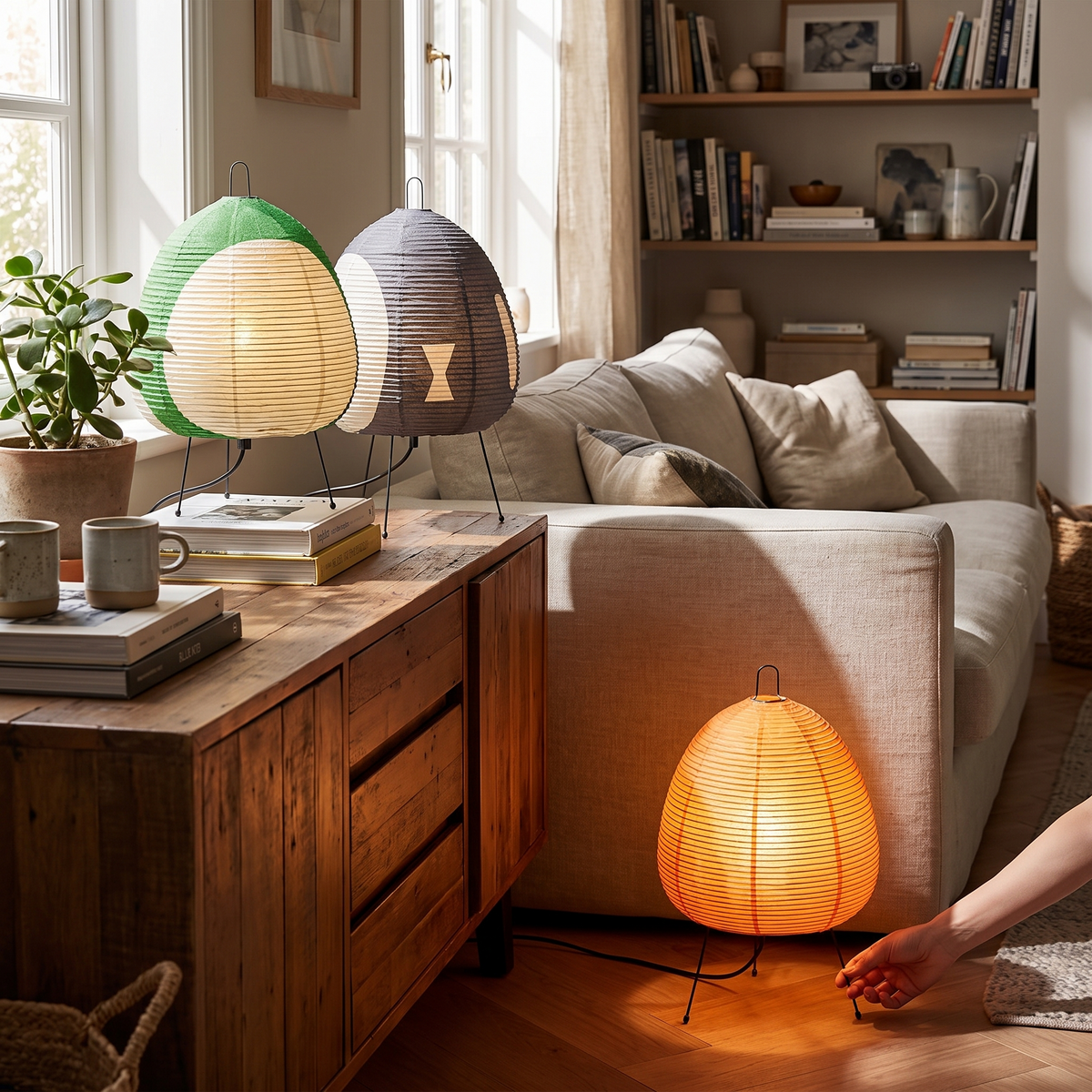 Hikari Wabi Paper Lamp