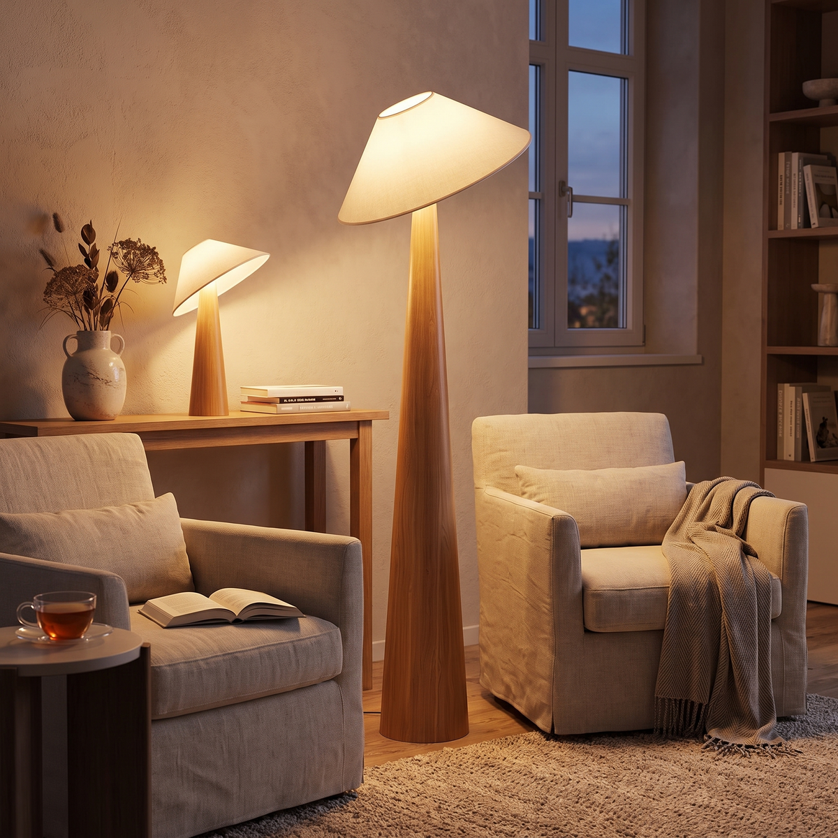 Hinode Table & Floor Lamp