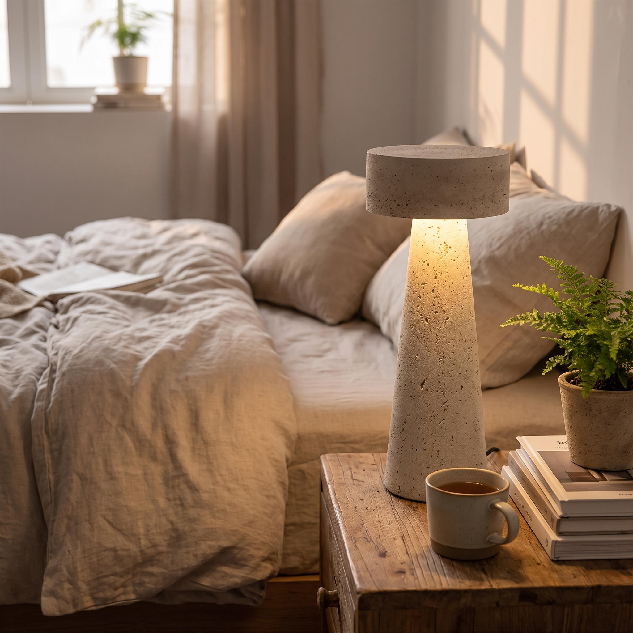 Catriona Travertine Table Lamp