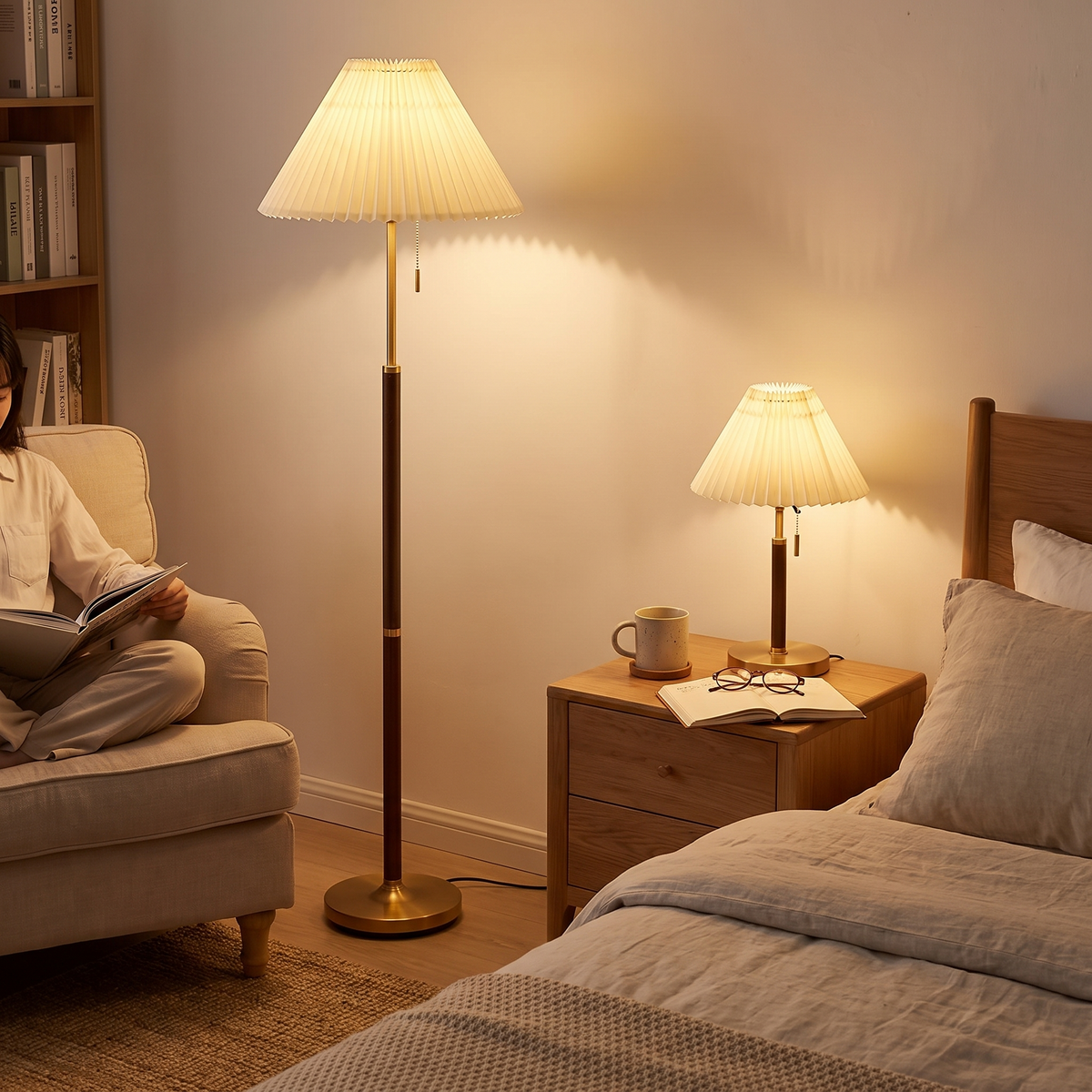 Williamsburg Table & Floor Lamp