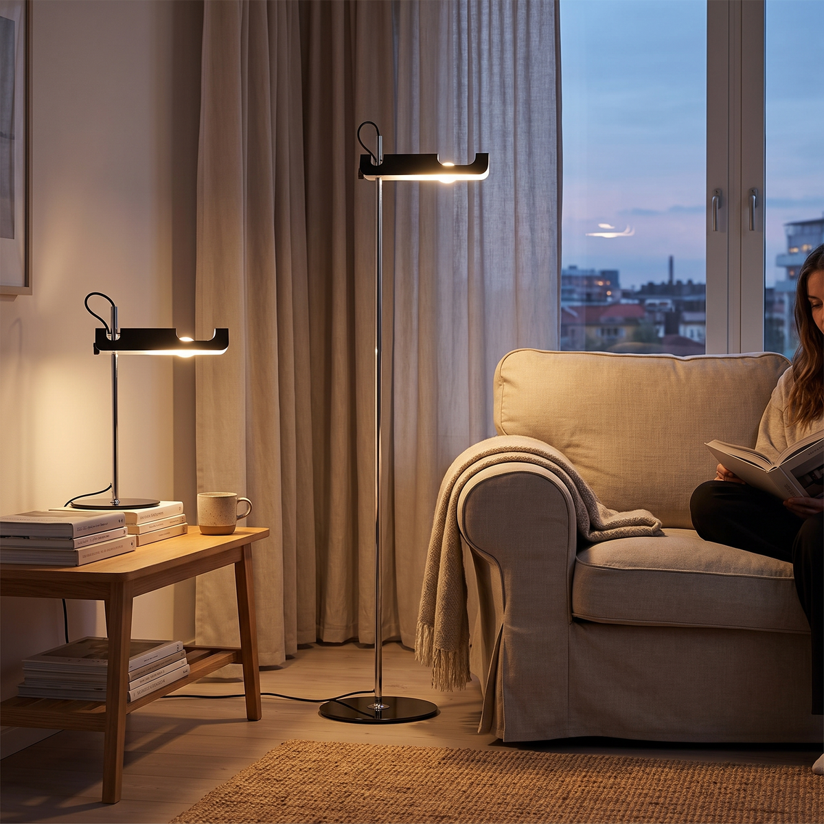 Vita Moderna Table & Floor Lamp