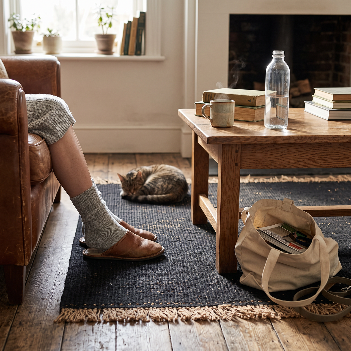 Block Mat - Black/Natural