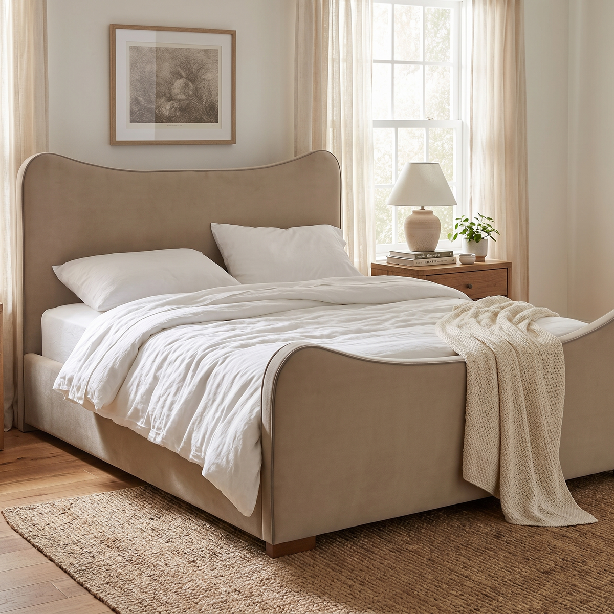 Adela Bed | Serene Sand | King