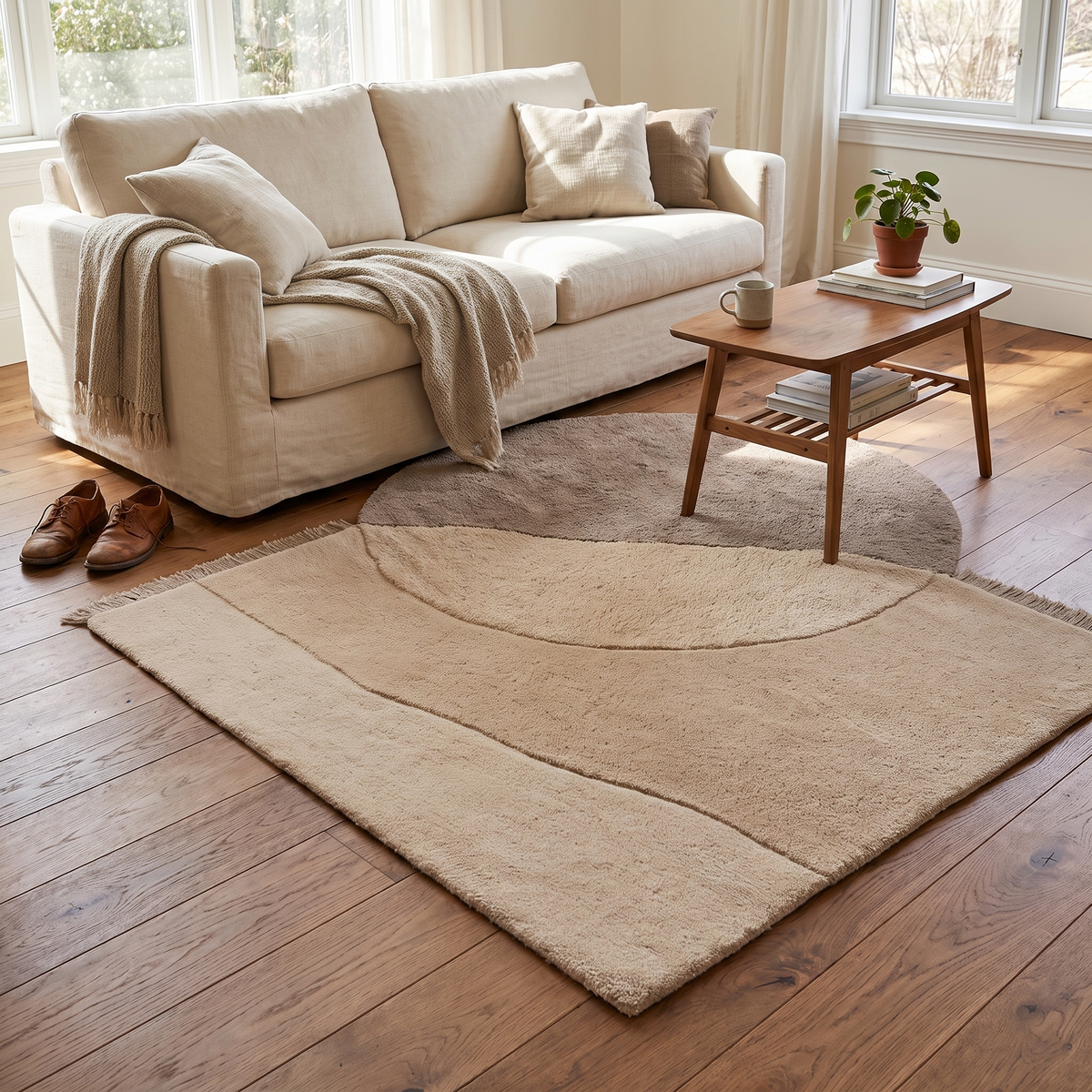 View Tufted Rug - Beige