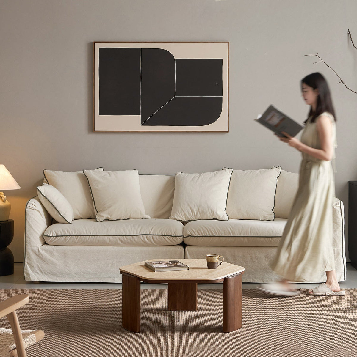 Japandi Sintered Stone Coffee Table Set SILENCE