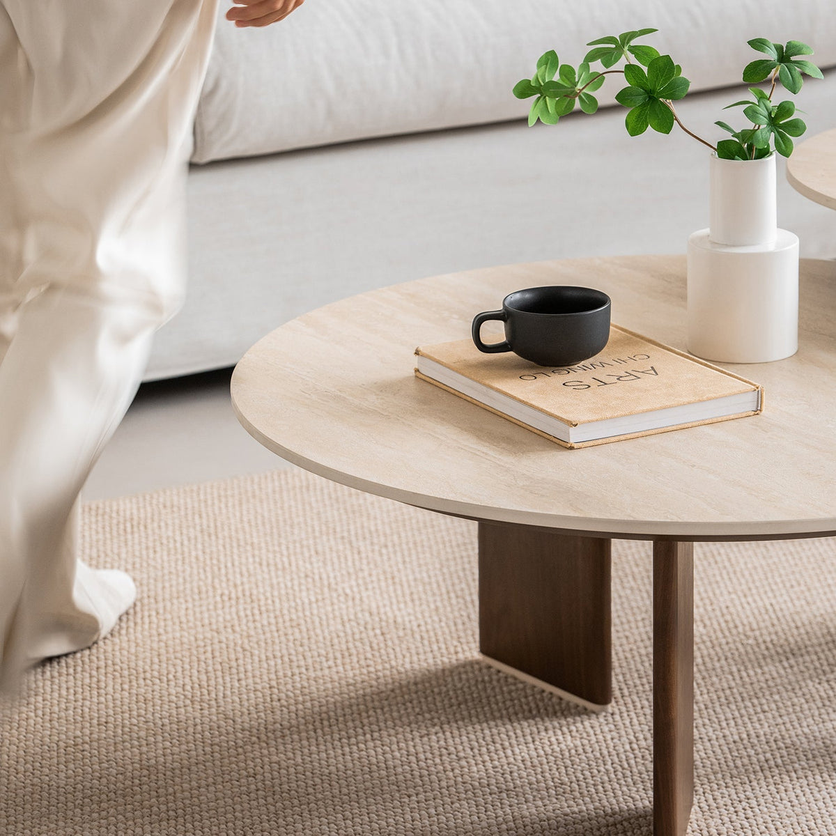 Japandi Sintered Stone Coffee Table Set VALE