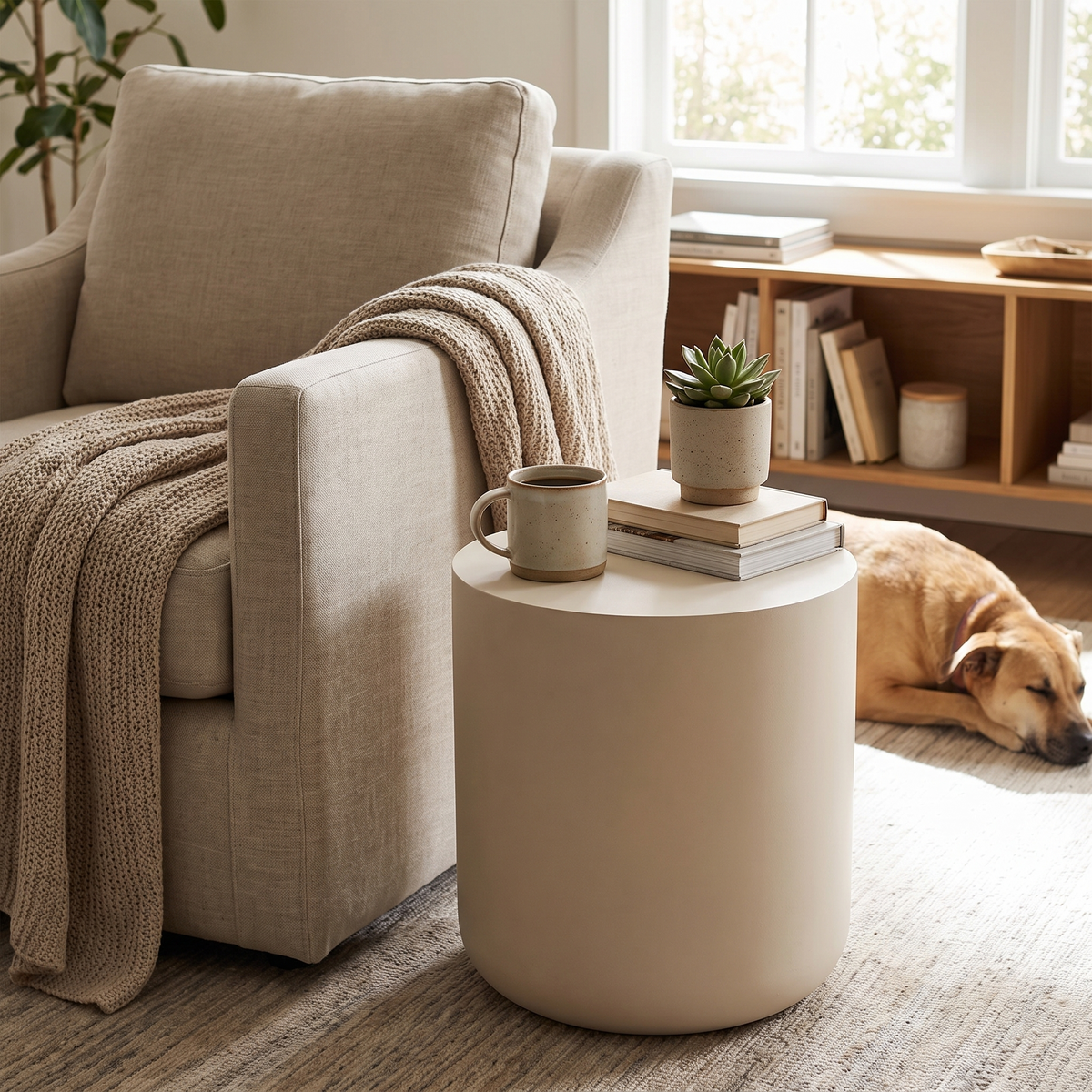 Kosmos Dune Side Table, styled in a real setting