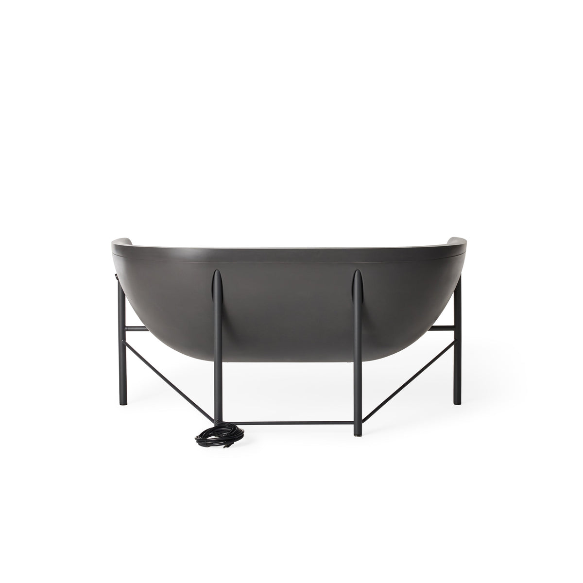 Kosmos Heated Charcoal Sofa, cushion and fabric texture close up