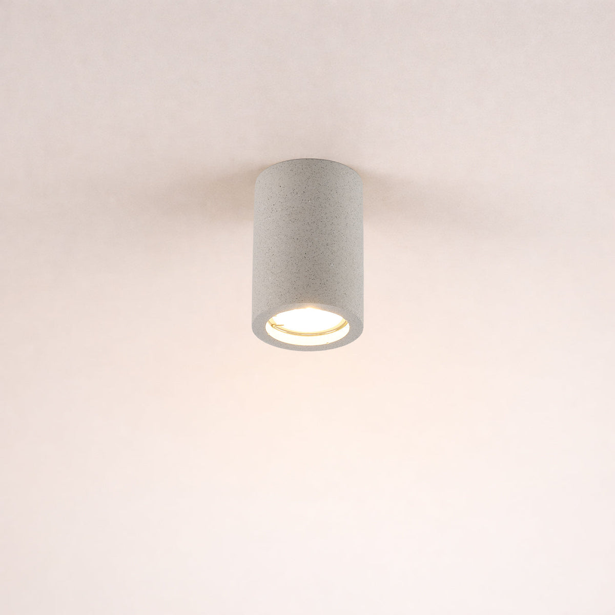 Lithos Minimalist Concrete Ceiling Light, Downlight, Spotlight
