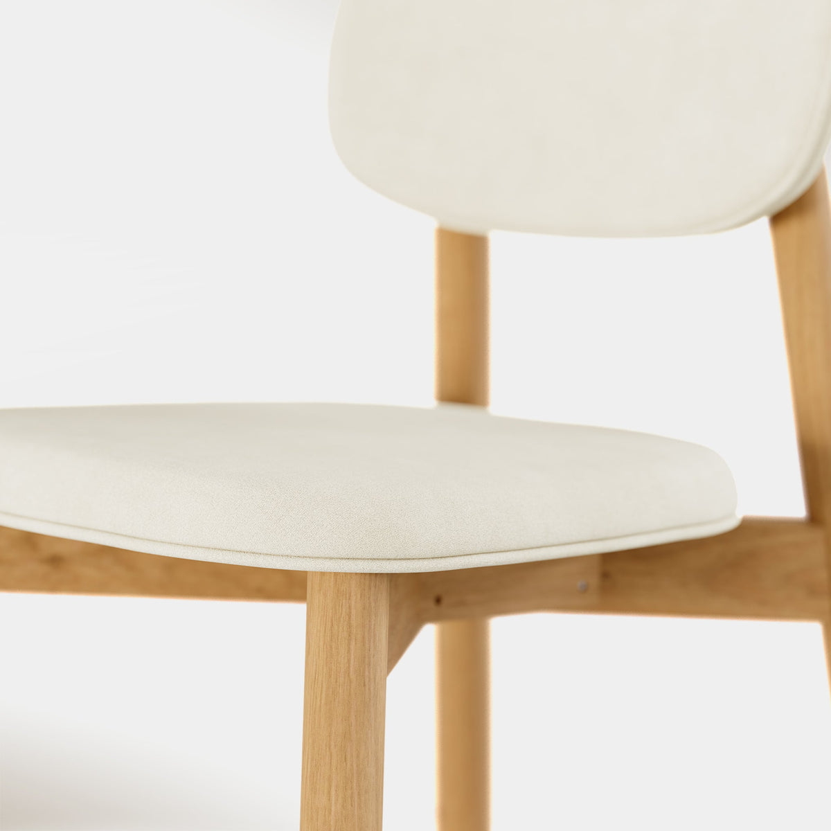 Maia Counter Stool - Beige & Oak