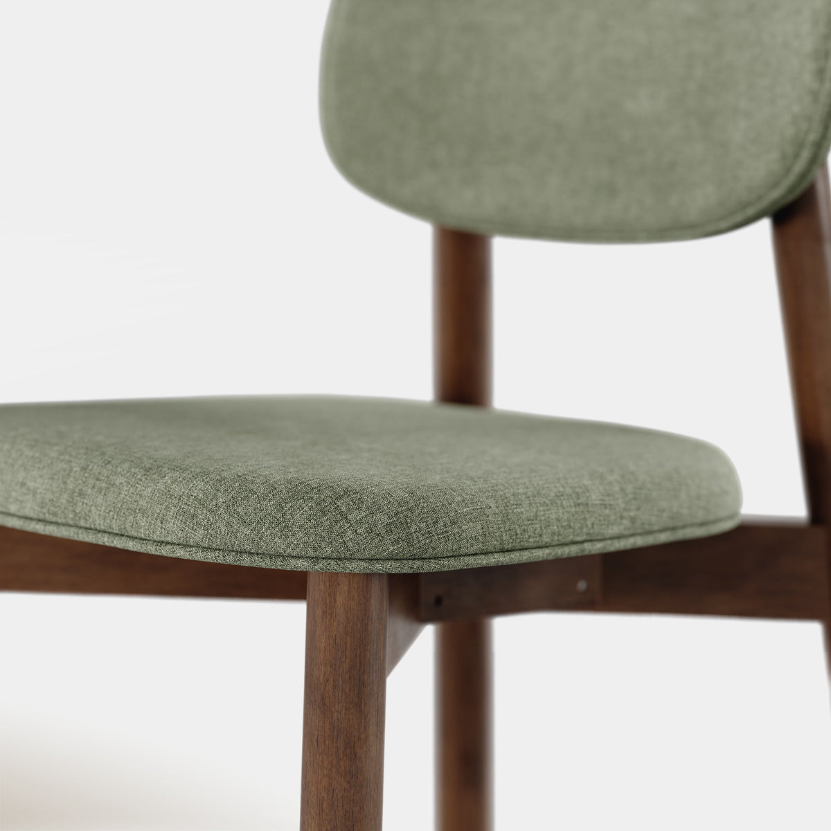 Maia Counter Stool - Fern Green & Walnut
