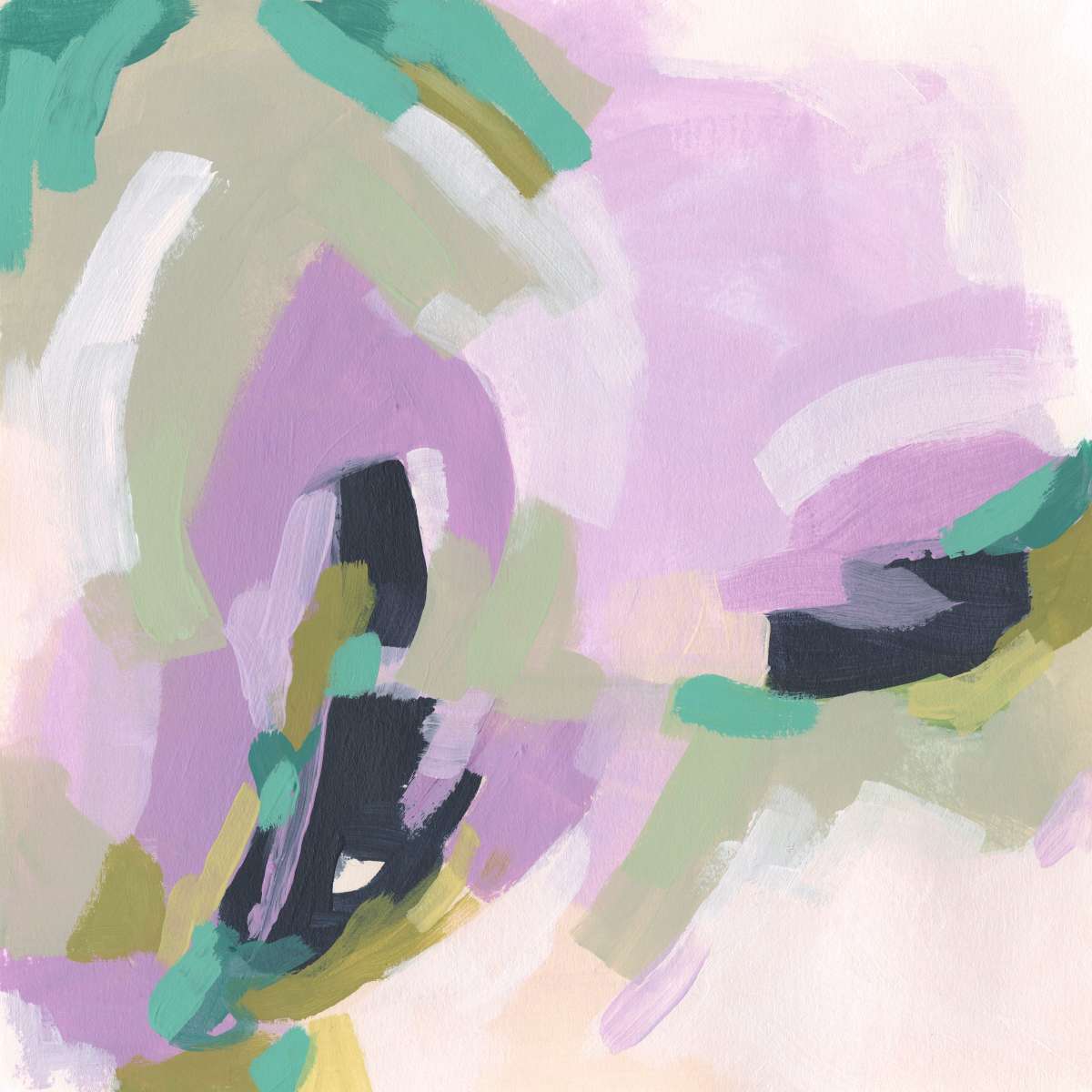 Pastel Brush Abstract III Wall Art