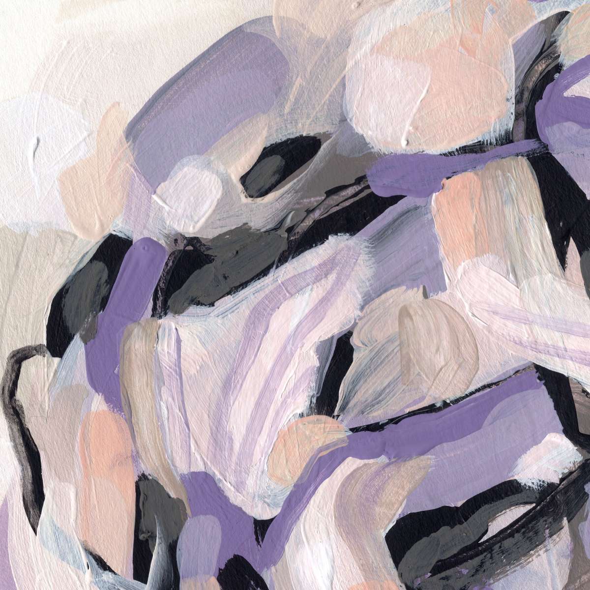 Pastel Brush Abstract V Wall Art