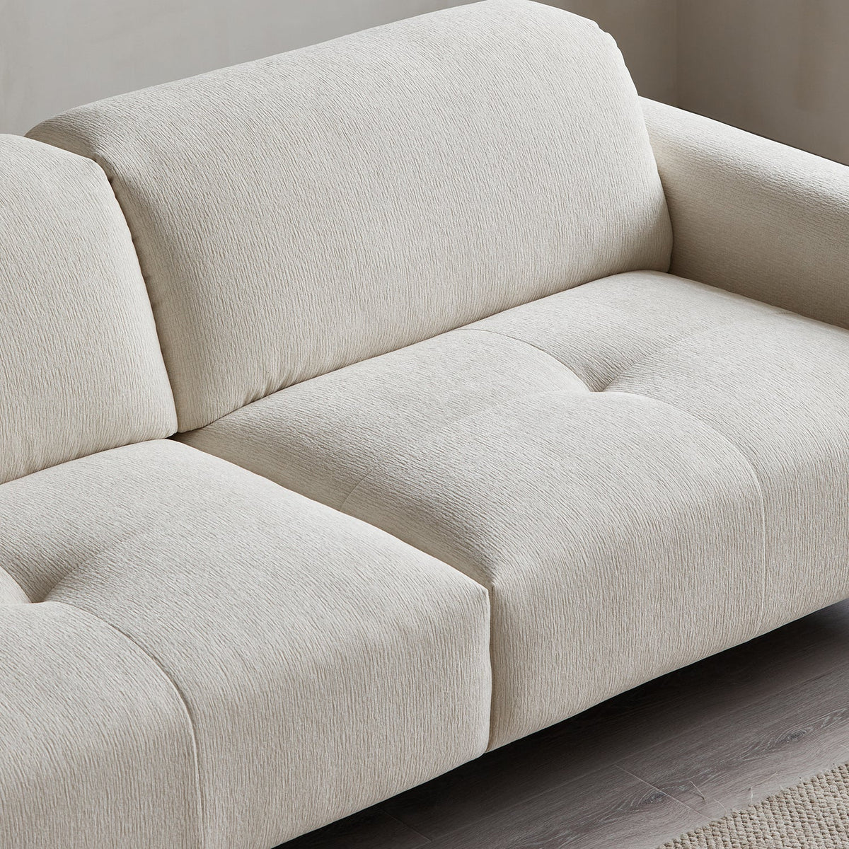 Minimalist Chenille Velvet Fabric 2 Seater Sofa DRIFT