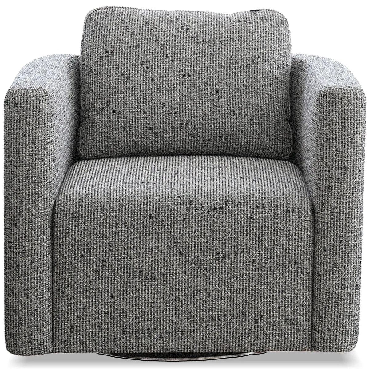 Minimalist Fabric 1 Seater Revolving Sofa VARIEGATED