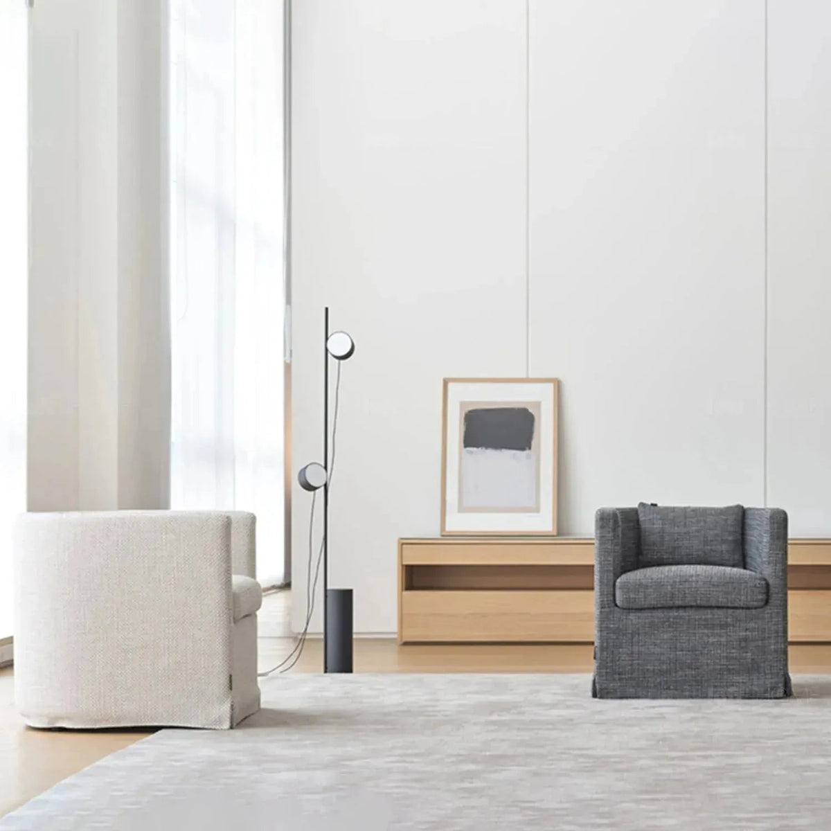 Minimalist Fabric 1 Seater Sofa YAN