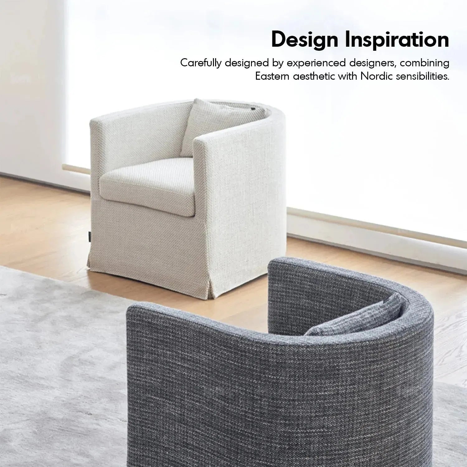 Minimalist Fabric 1 Seater Sofa YAN
