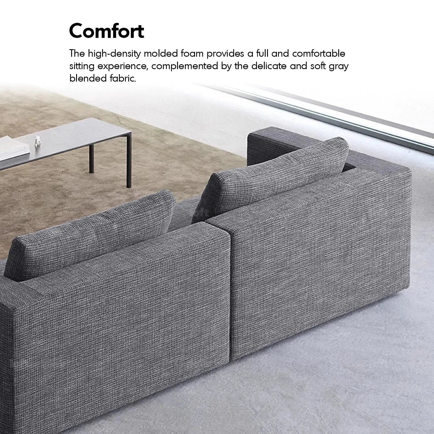 Minimalist Fabric 2 Seater Sofa BRI