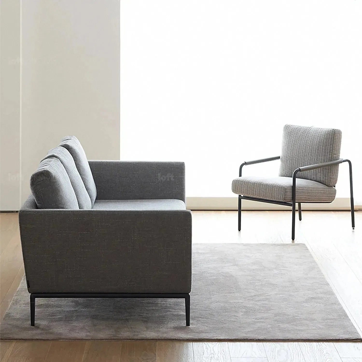 Minimalist Fabric 2 Seater Sofa GRACE