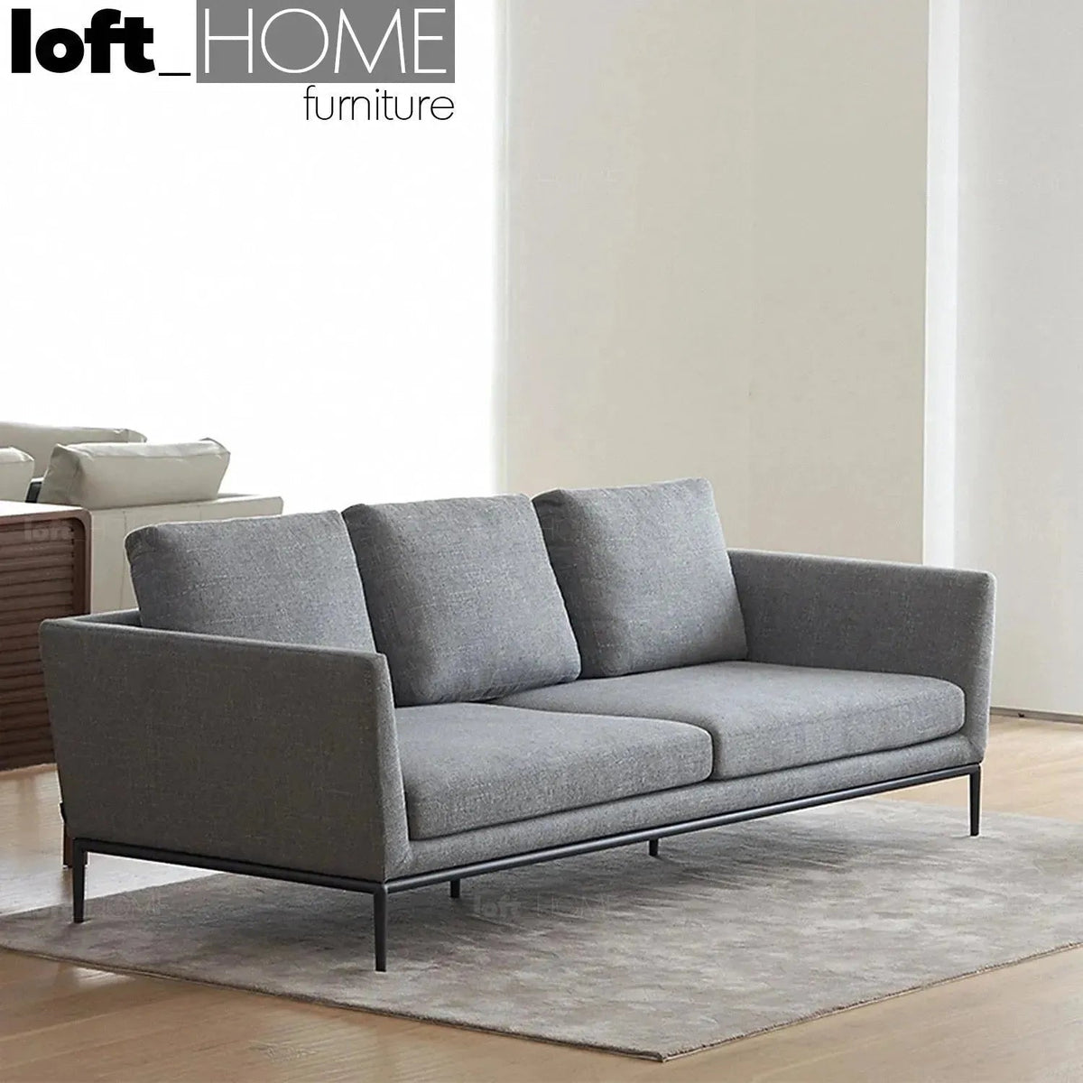 Minimalist Fabric 2 Seater Sofa GRACE
