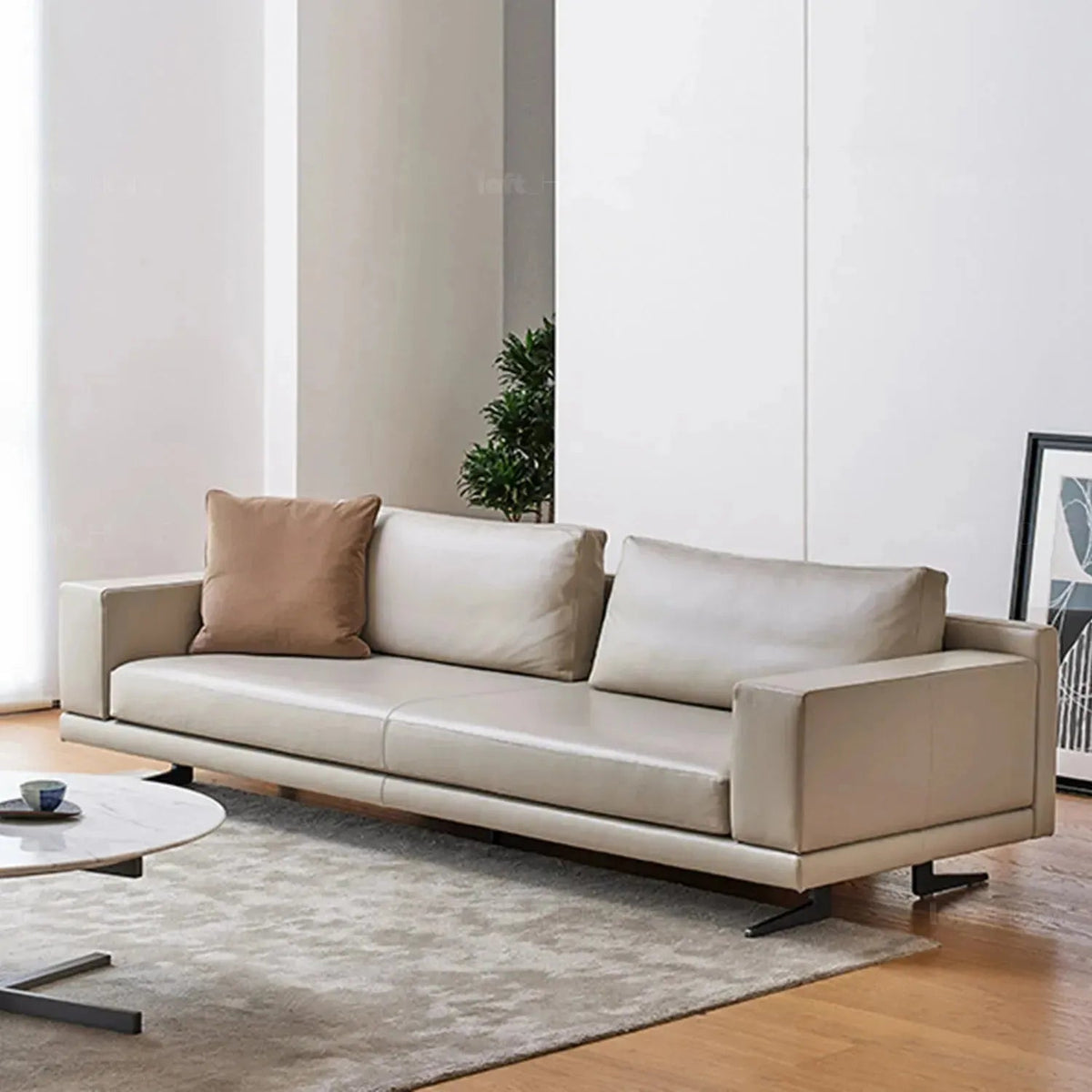Minimalist Fabric 3 Seater Sofa BOLOGNA