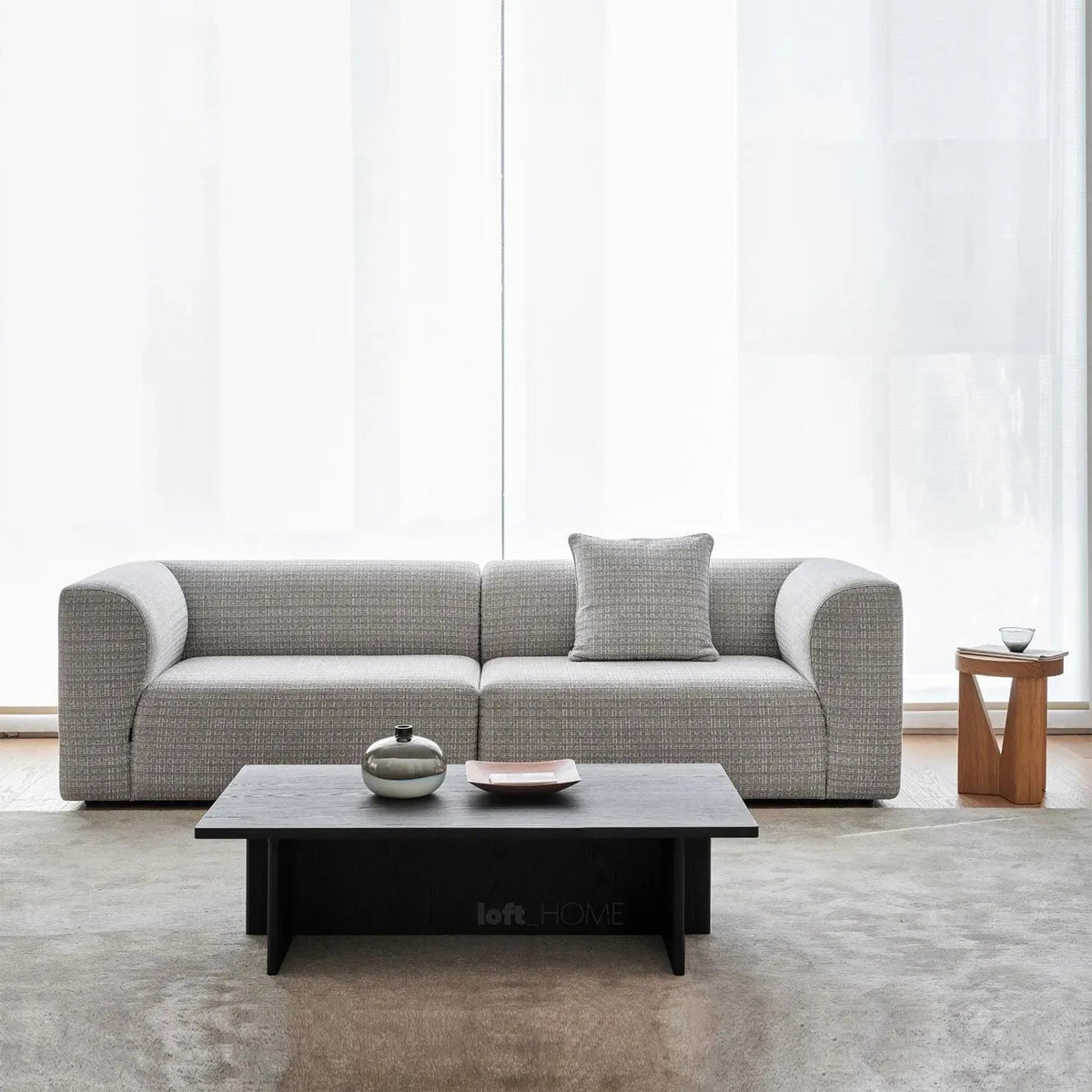 Minimalist Fabric 3 Seater Sofa FLOWER