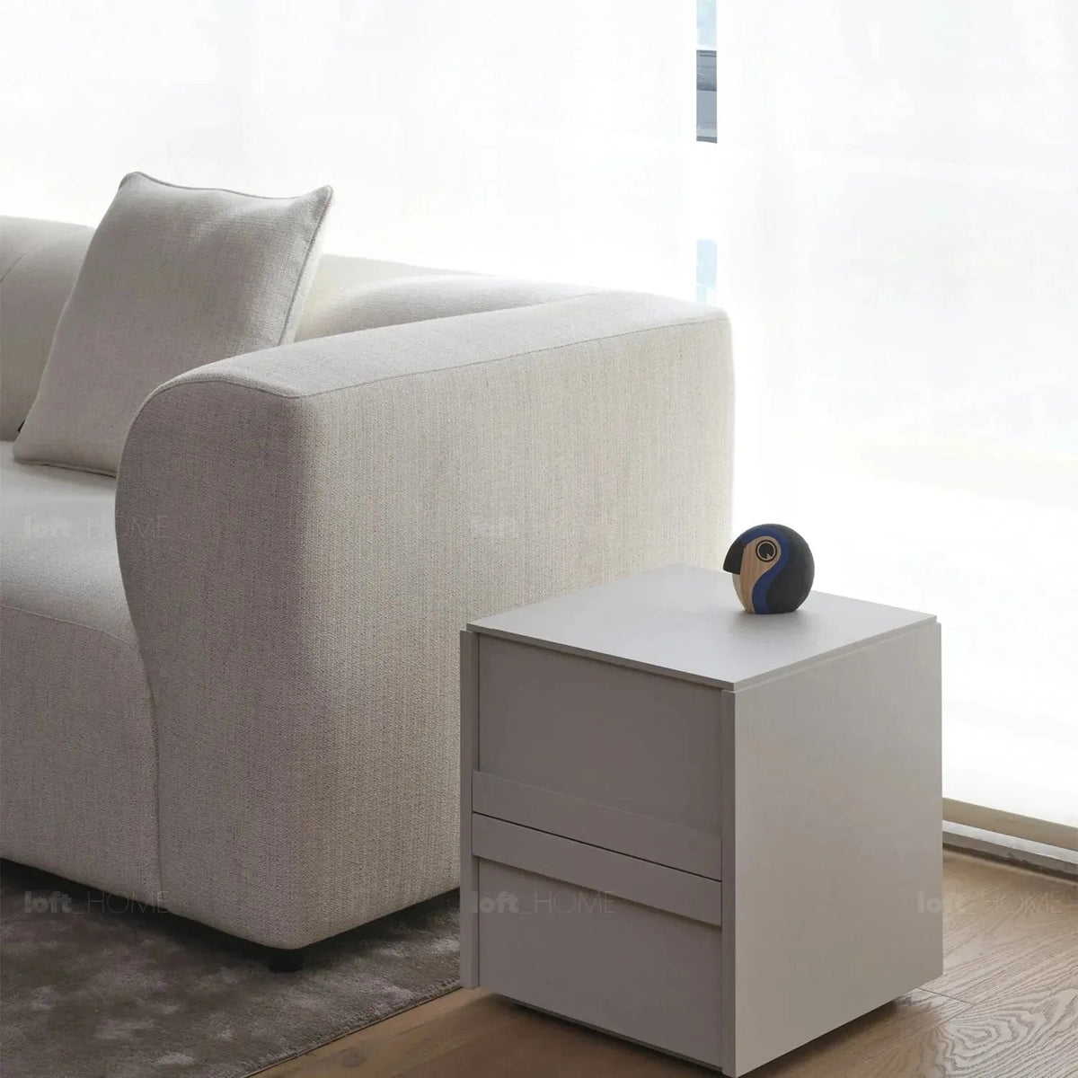 Minimalist Fabric 3 Seater Sofa FLOWER