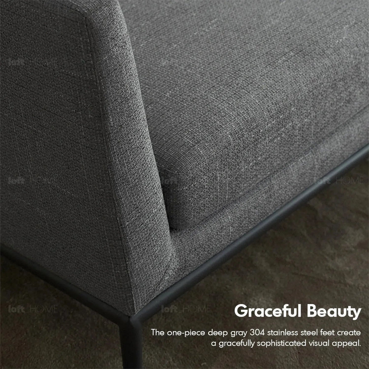 Minimalist Fabric 3 Seater Sofa GRACE