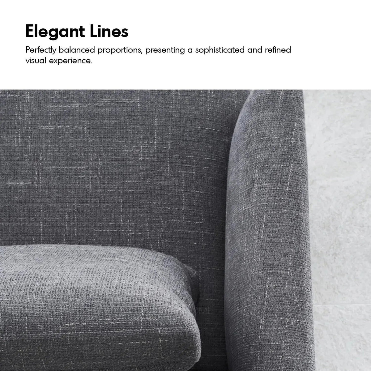 Minimalist Fabric 3 Seater Sofa MLINI