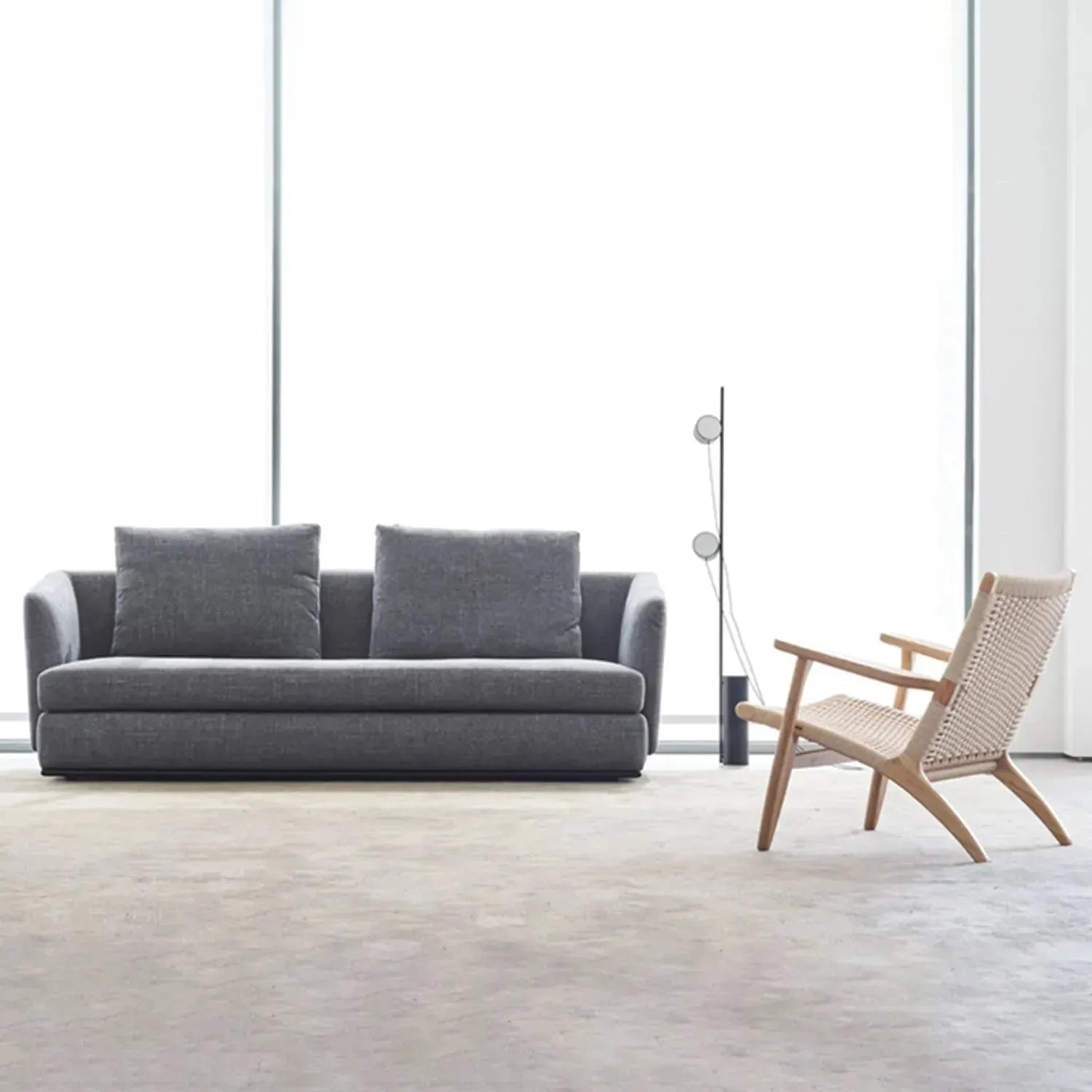Minimalist Fabric 3 Seater Sofa MLINI