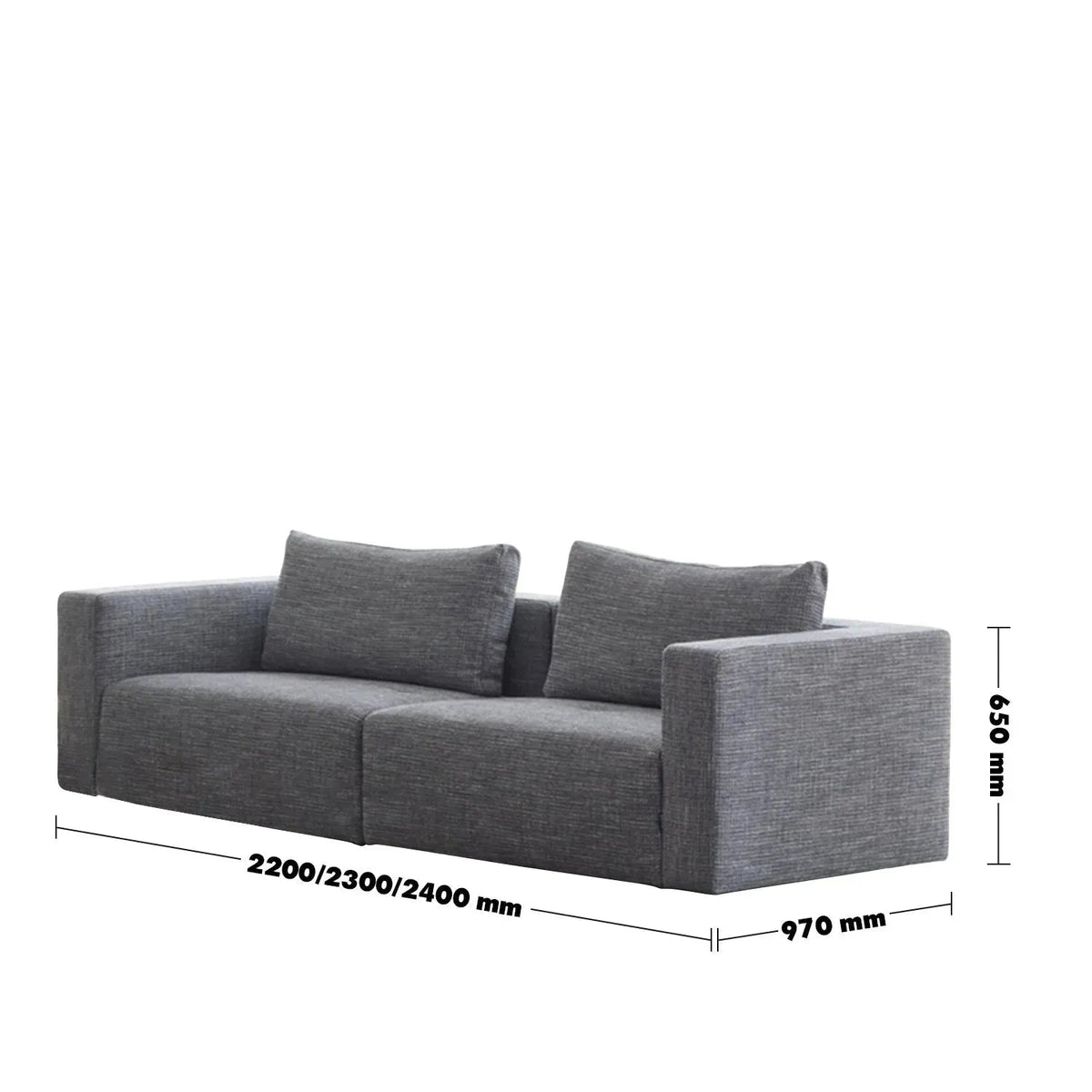 Minimalist Fabric 3.5 Seater Sofa BRI