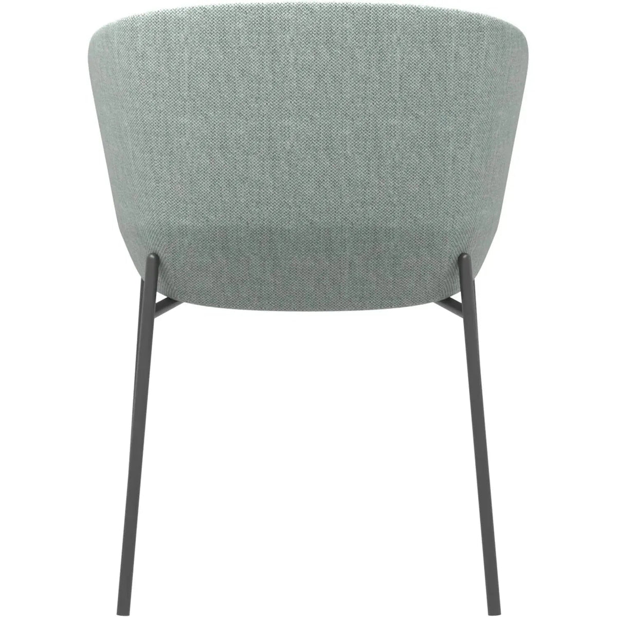 Minimalist Metal Fabric Dining Chair SLICING