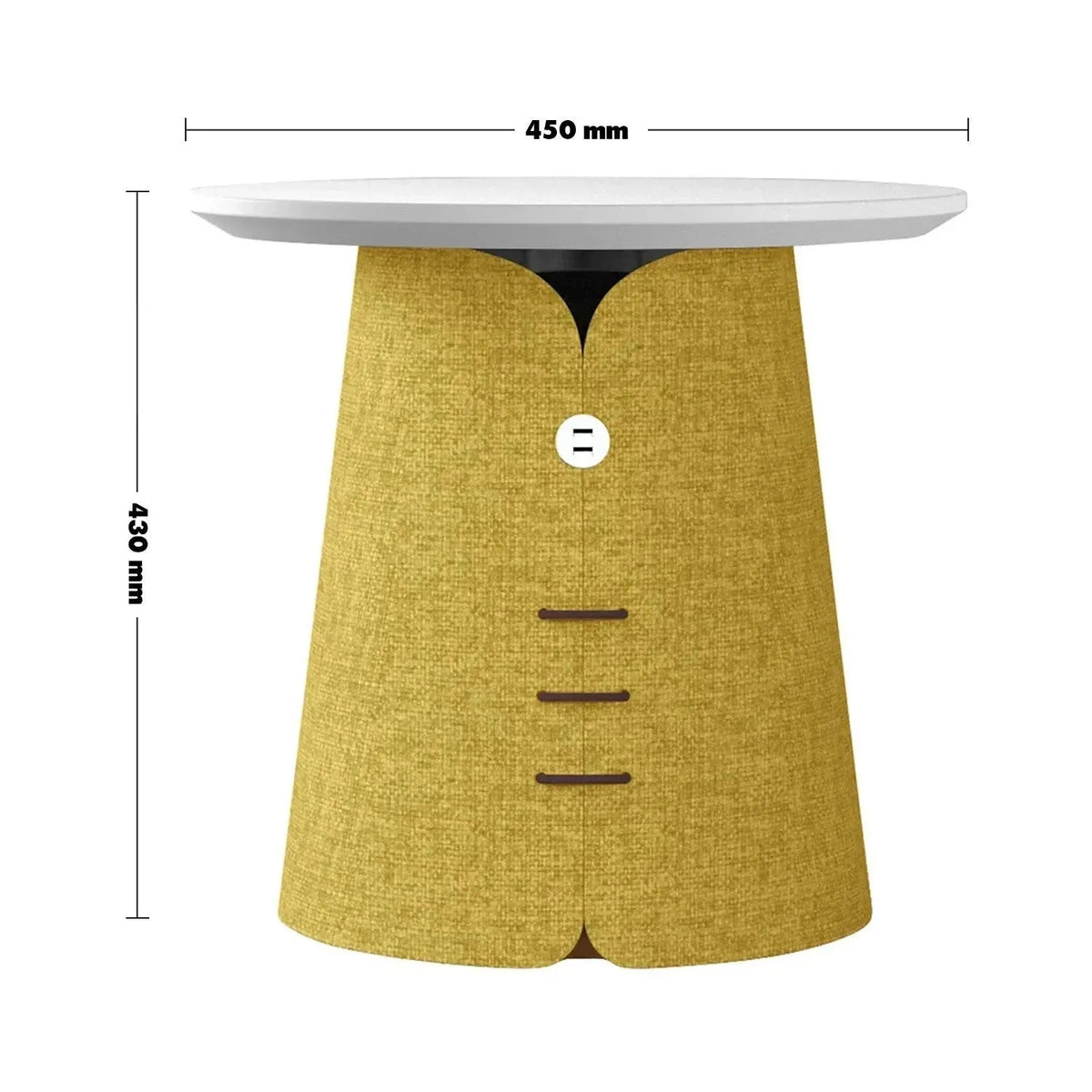 Bauhaus Wood Side Table COLLAR