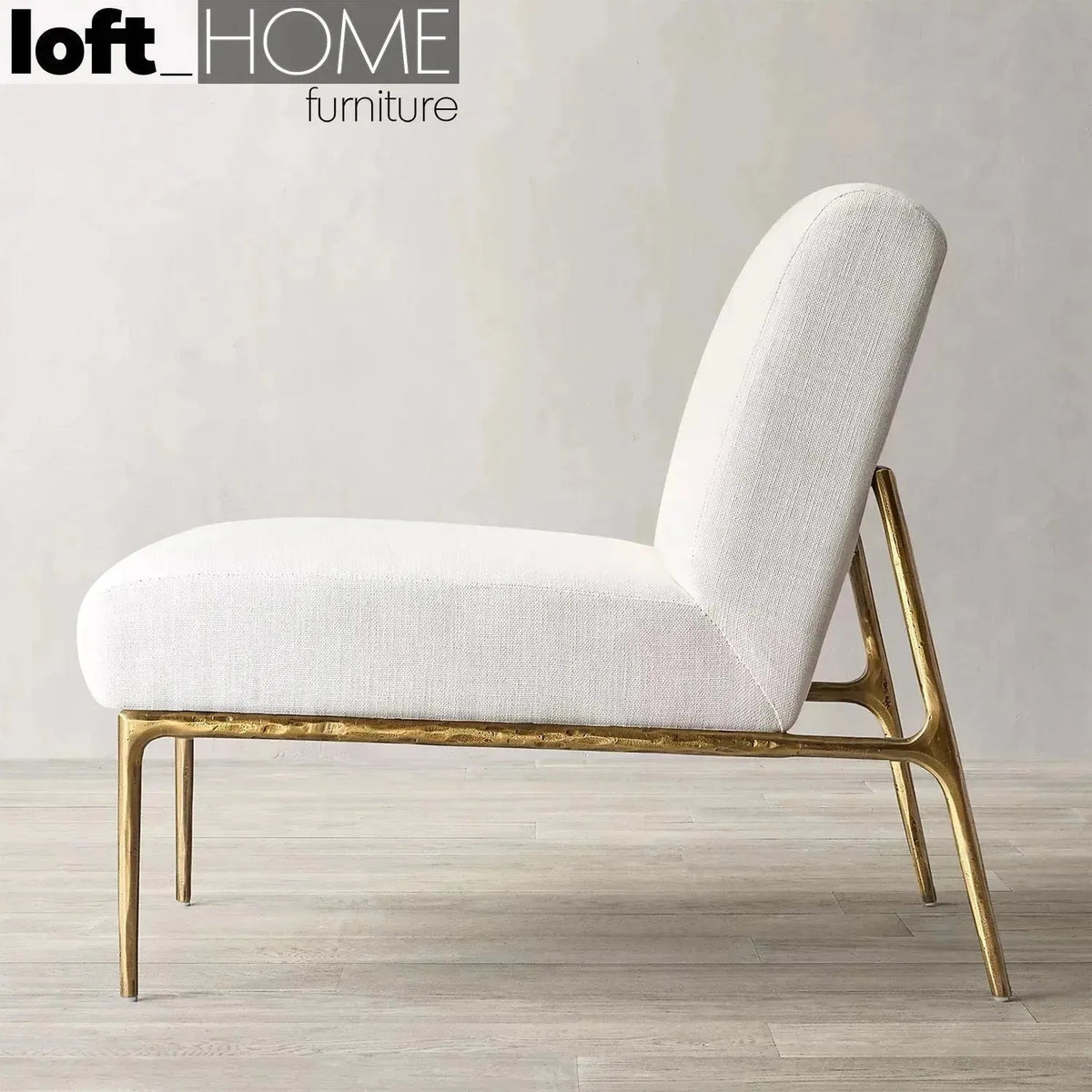Minimalist Fabric 1 Seater Sofa THADDEUS ARMLESS