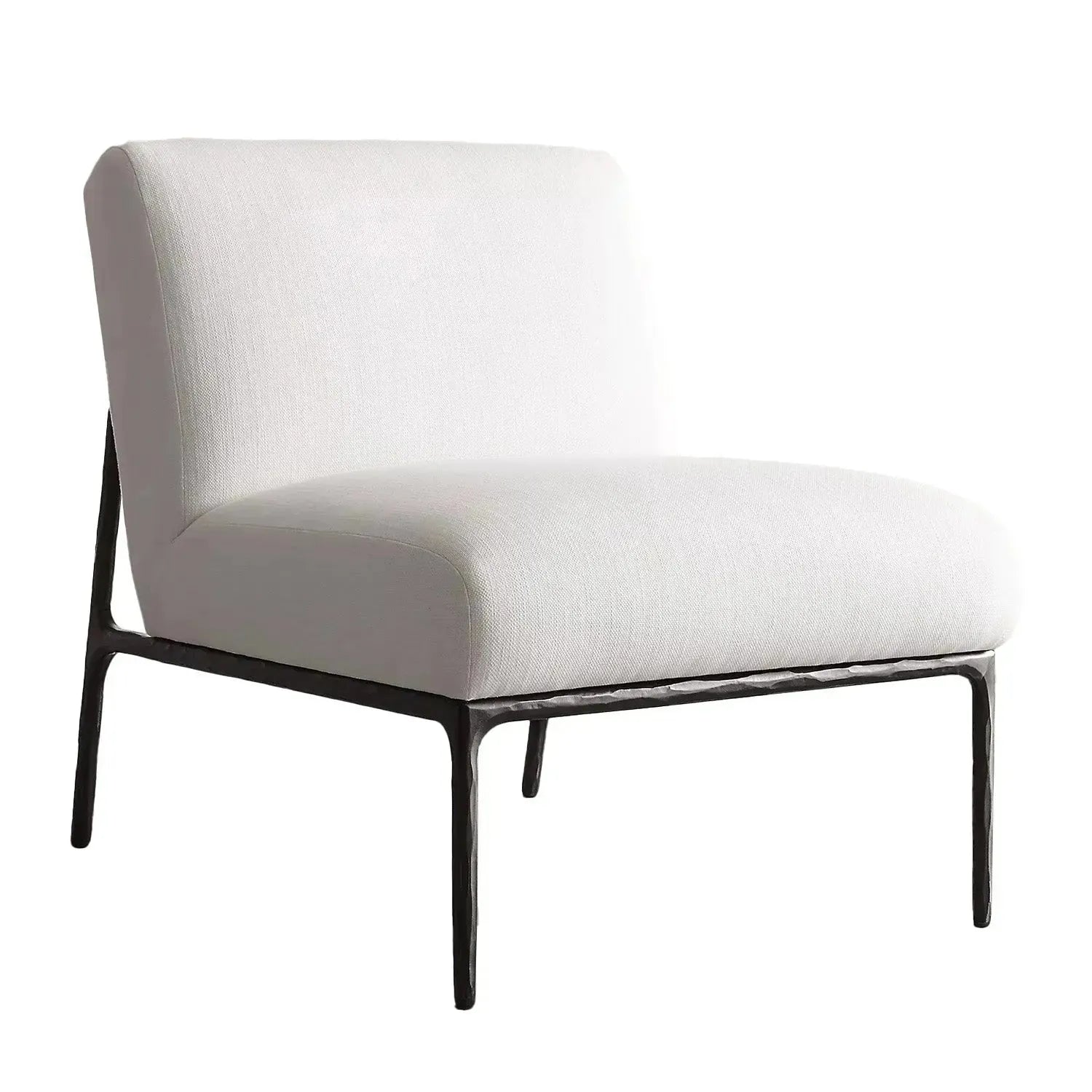 Minimalist Fabric 1 Seater Sofa THADDEUS ARMLESS