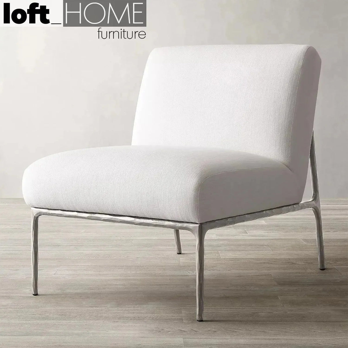 Minimalist Fabric 1 Seater Sofa THADDEUS ARMLESS