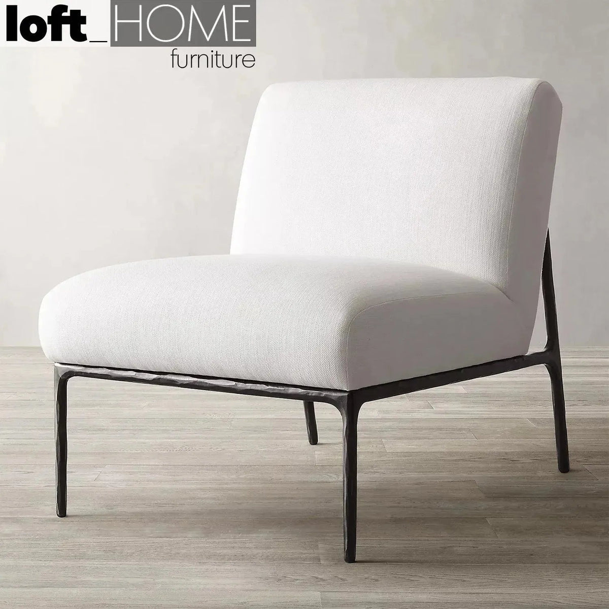 Minimalist Fabric 1 Seater Sofa THADDEUS ARMLESS